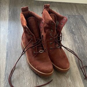 Women’s Red Timberland Boots